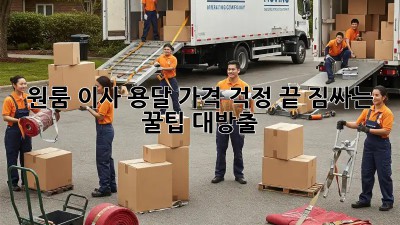 원룸 이사, 용달 가격 걱정 끝! 짐싸는 꿀팁 대방출🎁