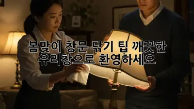 봄맞이 창문 닦기 팁: 깨끗한 유리창으로 환영하세요! ✨